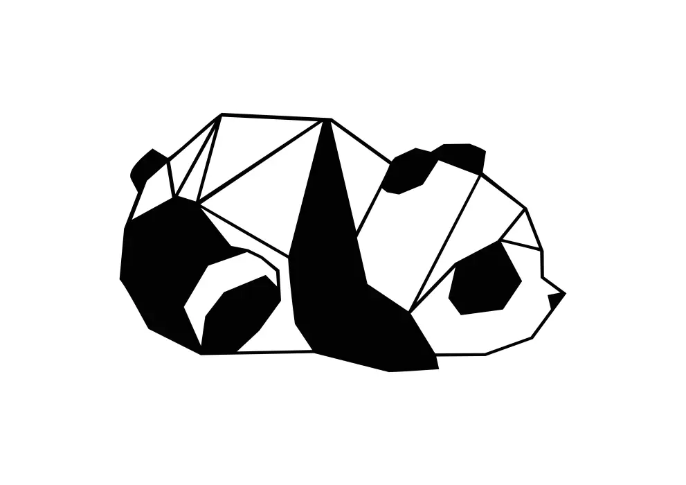 Contur geometric metal urs panda