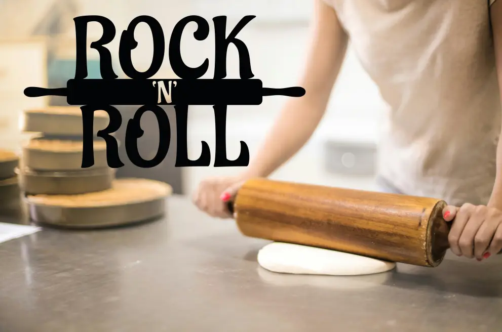 Inscriptie metal Rock N Roll - limba engleza