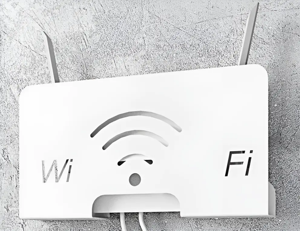 Suport metalic router WiFi cu model textura islamica